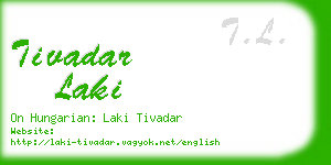 tivadar laki business card